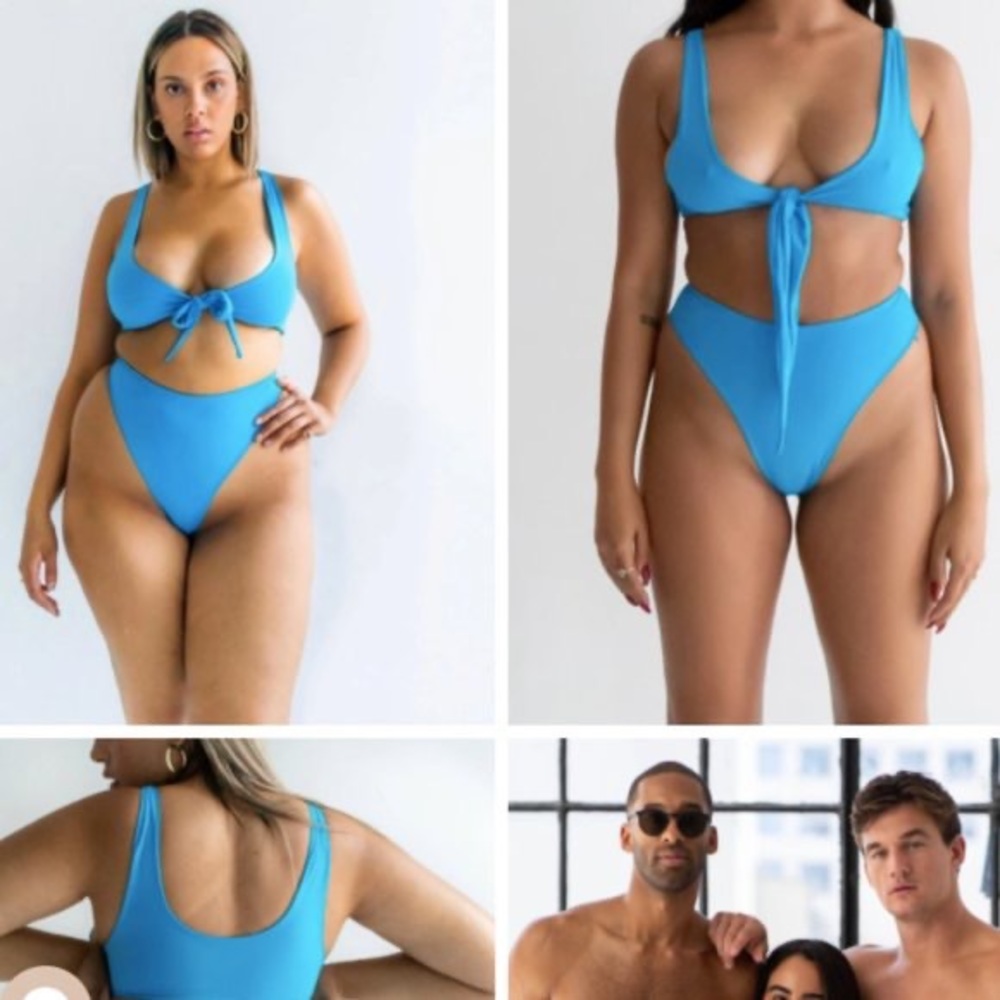 NWOT 437 Kenzie Top Azul ABC Collab Versatile Swim